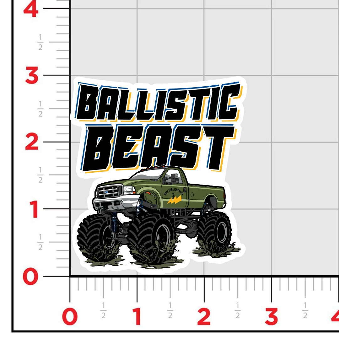 Ballistic Beast Sticker - Image 2